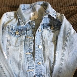 RSQ girls distressed Jean jacket